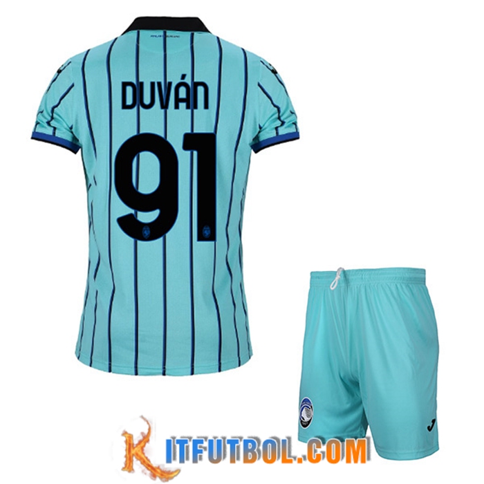 Camisetas De Futbol Atalanta (DUVÁN #91) Ninos Tercera 2022/23
