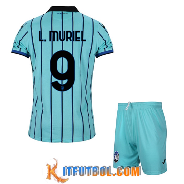 Camisetas De Futbol Atalanta (L.MURIEL #9) Ninos Tercera 2022/23