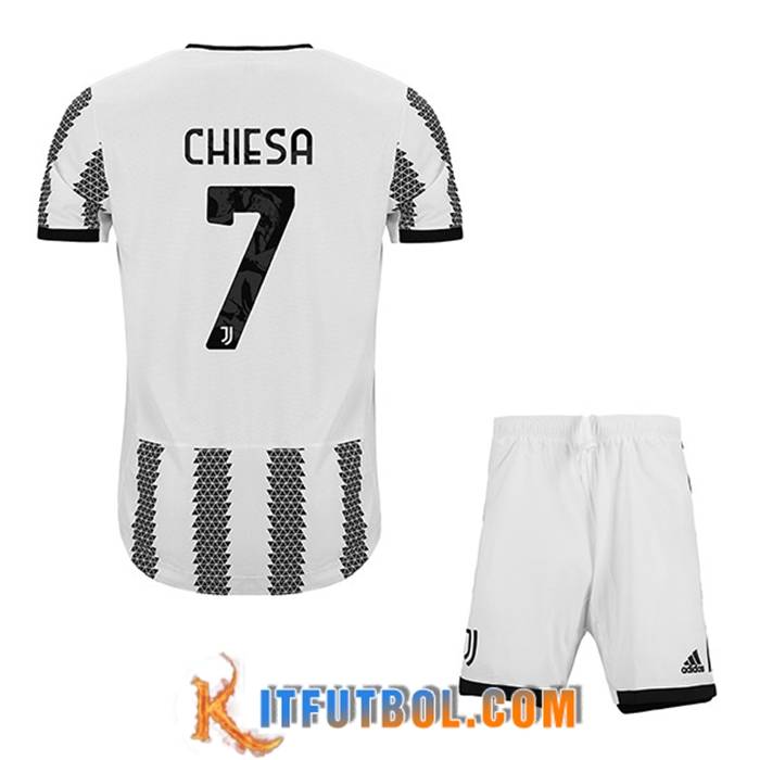 Camisetas De Futbol Juventus (CHIESA #7) Ninos Primera 2022/23