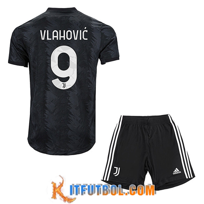 Camisetas De Futbol Juventus (VLAHOVIĆ #9) Ninos Segunda 2022/23