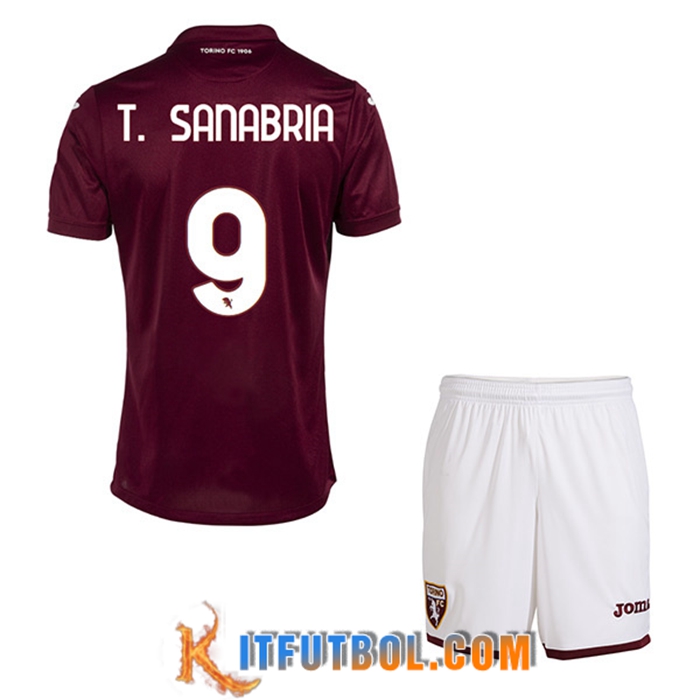 Camisetas De Futbol Torino (T. SANABRIA #9) Ninos Primera 2022/23