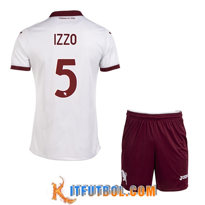 Camisetas De Futbol Torino (IZZO #5) Ninos Segunda 2022/23