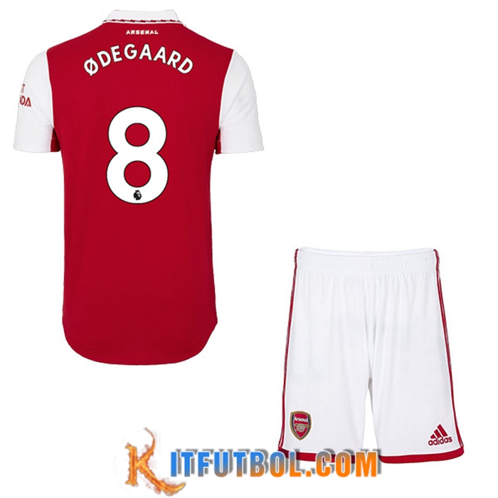 Camisetas De Futbol Arsenal (ODEGAARD #8) Ninos Primera 2022/23