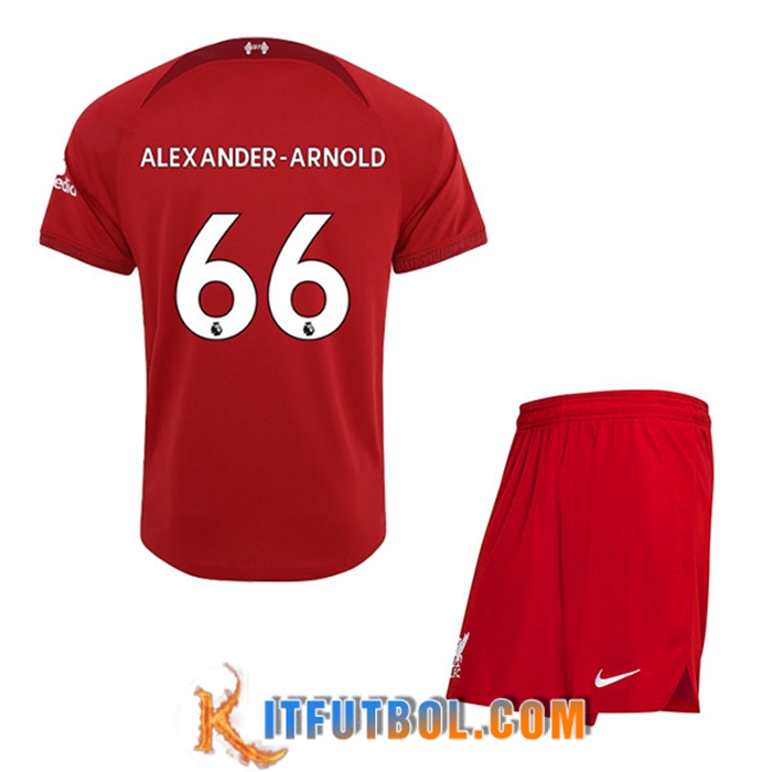 Camisetas De Futbol Liverpool (ALEXANDER-ARNOLD #66) Ninos Primera 2022/23