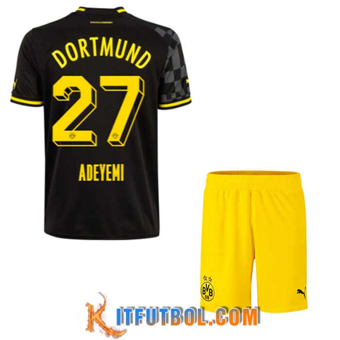 Camisetas De Futbol Dortmund BVB (ADEYEMI #27) Ninos Segunda 2022/23