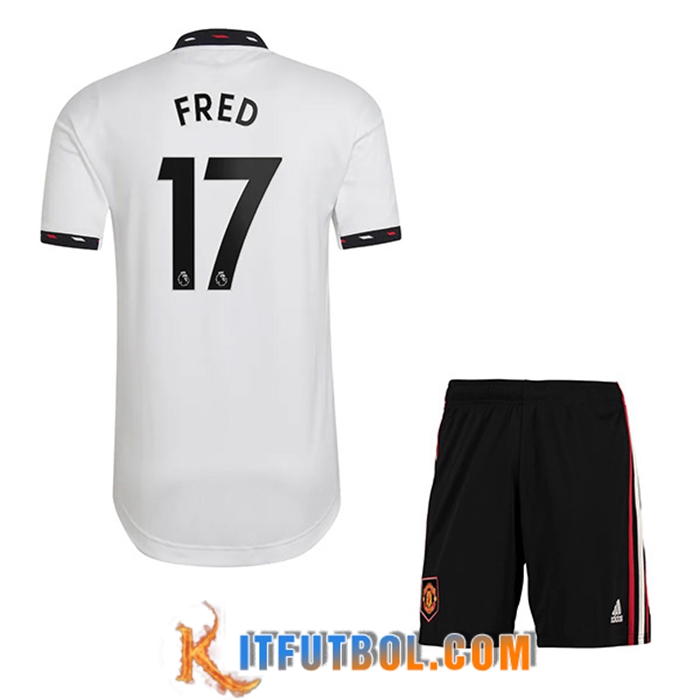 Camisetas De Futbol Manchester United (FRED #17) Ninos Segunda 2022/23