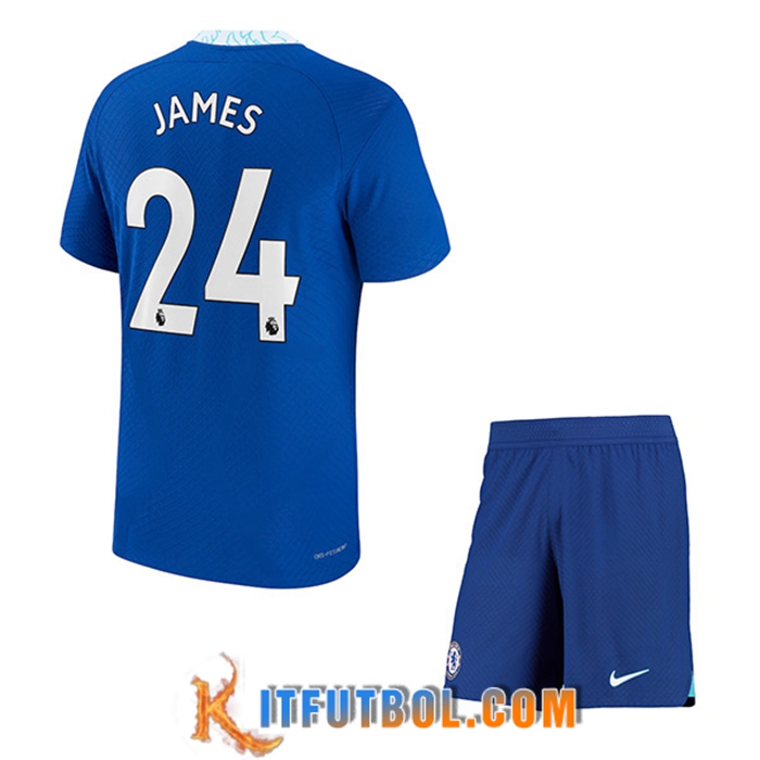 Camisetas De Futbol FC Chelsea (JAMES #24) Ninos Primera 2022/23