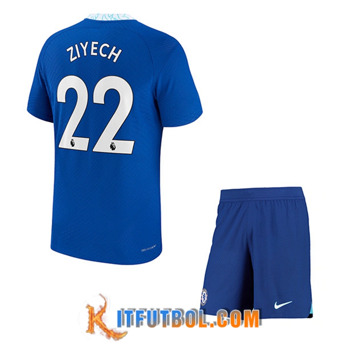Camisetas De Futbol FC Chelsea (ZIYECH #22) Ninos Primera 2022/23