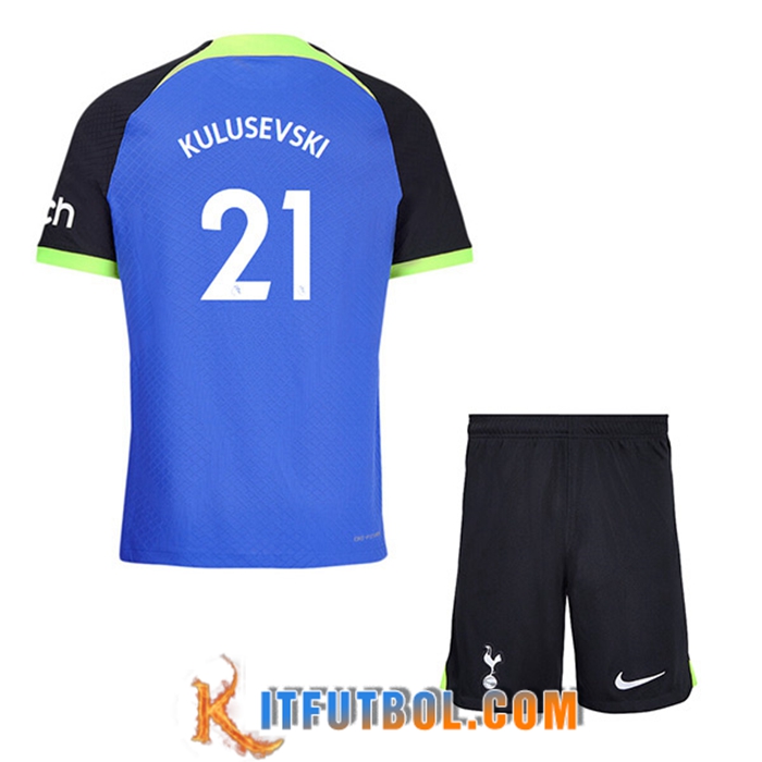 Camisetas De Futbol Tottenham Hotspur (KULUSEVSKI #21) Ninos Segunda 2022/23
