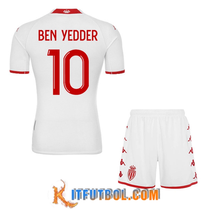 Camisetas De Futbol AS Monaco (BEN YEDDER #10) Ninos Primera 2022/23