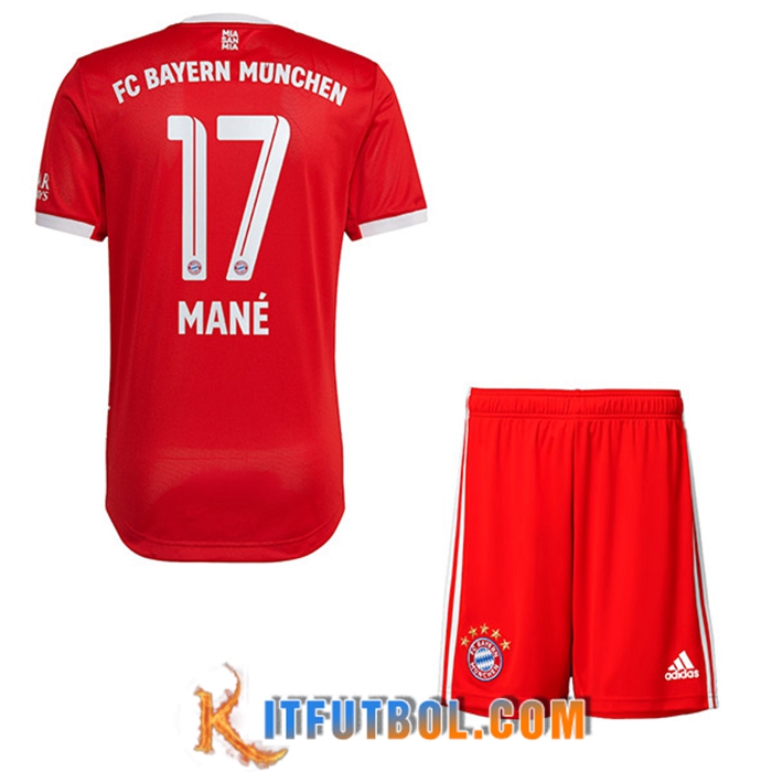 Camisetas De Futbol Bayern Munich (MANÉ #17) Ninos Primera 2022/23