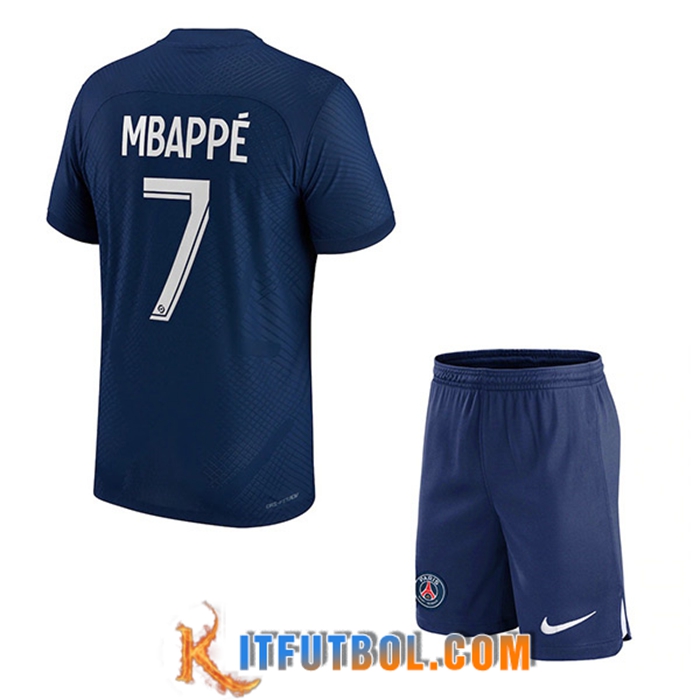 Camisetas De Futbol PSG (MBAPPÉ #7) Ninos Primera 2022/23