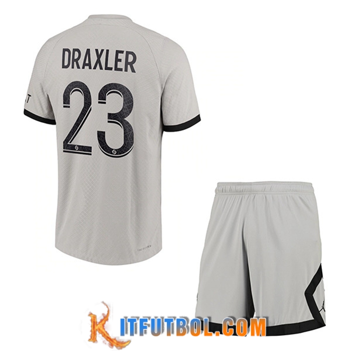 Camisetas De Futbol PSG (DRAXLER #23) Ninos Segunda 2022/23