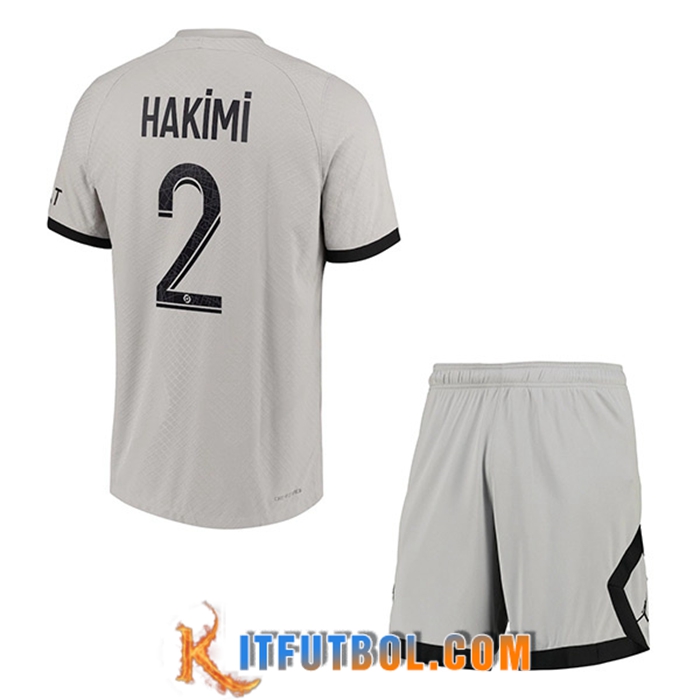 Camisetas De Futbol PSG (HAKIMI #2) Ninos Segunda 2022/23