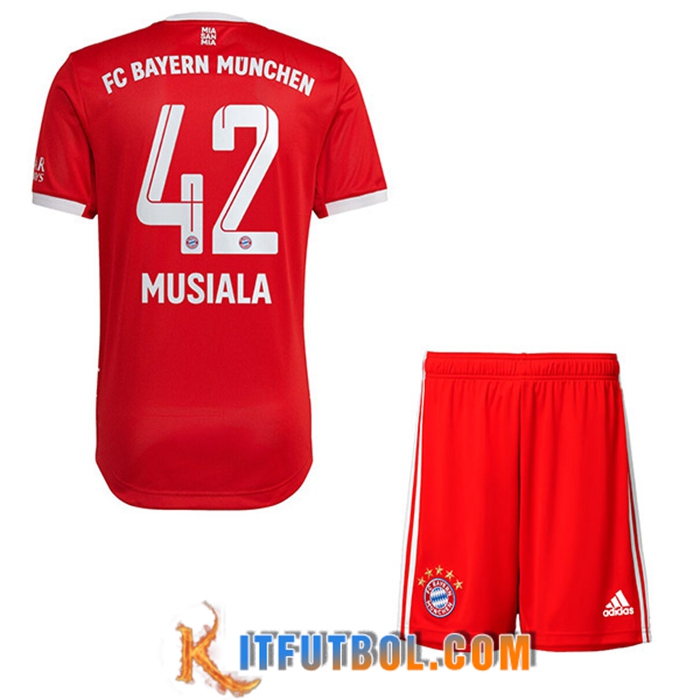 Camisetas De Futbol Bayern Munich (MUSIALA #42) Ninos Primera 2022/23