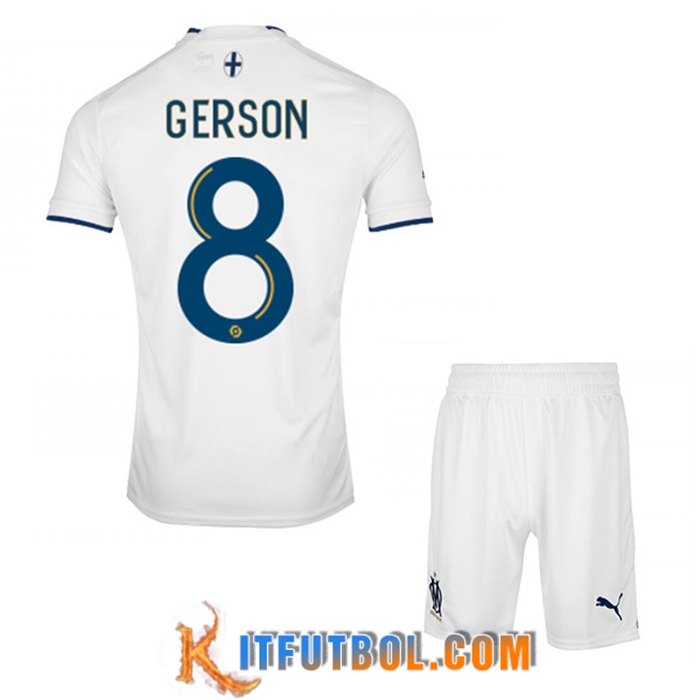 Camisetas De Futbol Marsella (GERSON #8) Ninos Primera 2022/23