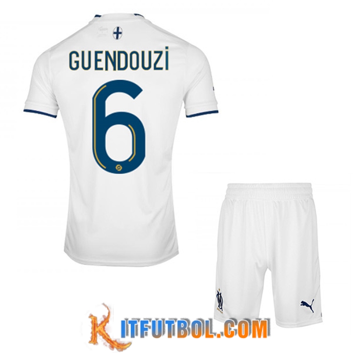 Camisetas De Futbol Marsella (GUENDOUZI #6) Ninos Primera 2022/23