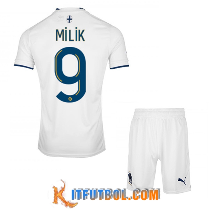 Camisetas De Futbol Marsella (MILIK #9) Ninos Primera 2022/23