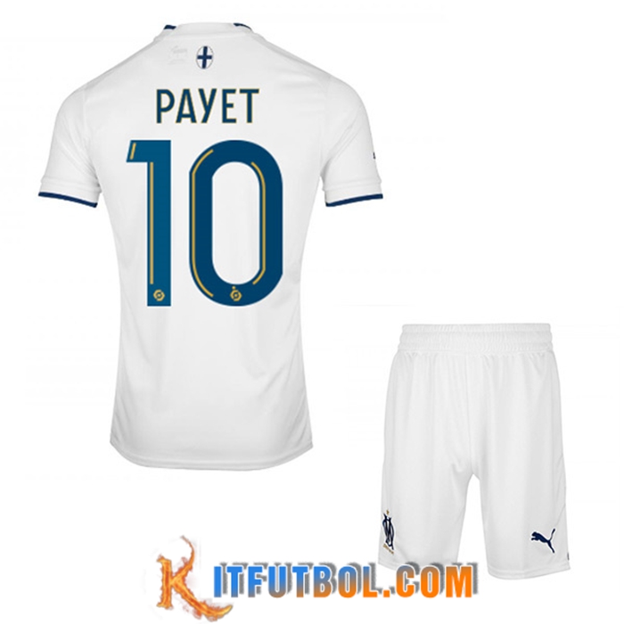 Camisetas De Futbol Marsella (PAYET #10) Ninos Primera 2022/23