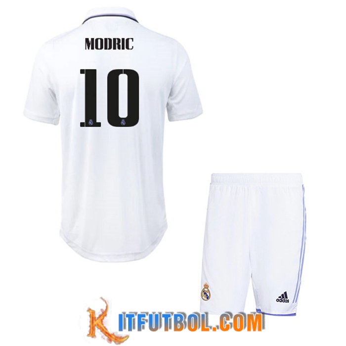 Camisetas De Futbol Real Madrid (MODRIC #10) Ninos Primera 2022/23