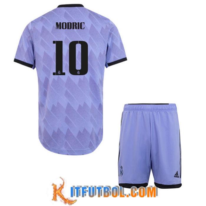 Camisetas De Futbol Real Madrid (MODRIC #10) Ninos Segunda 2022/23