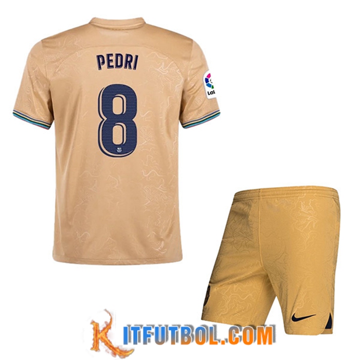 Camisetas De Futbol FC Barcelona (PEDRI #8) Ninos Segunda 2022/23