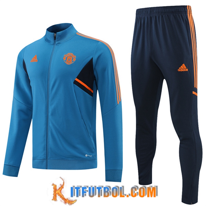 Chandal Equipos De Futbol - Chaqueta Manchester United Azul 2022/2023