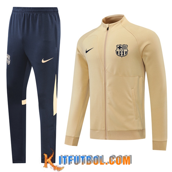 Chandal Equipos De Futbol - Chaqueta FC Barcelona Amarillo 2022/2023
