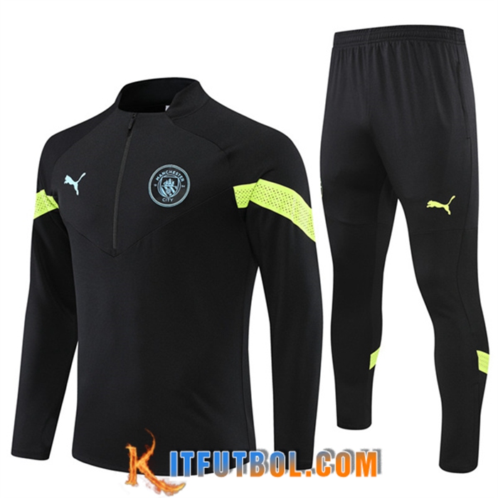 Chandal Equipos De Futbol Manchester City Negro/Verde 2022/2023