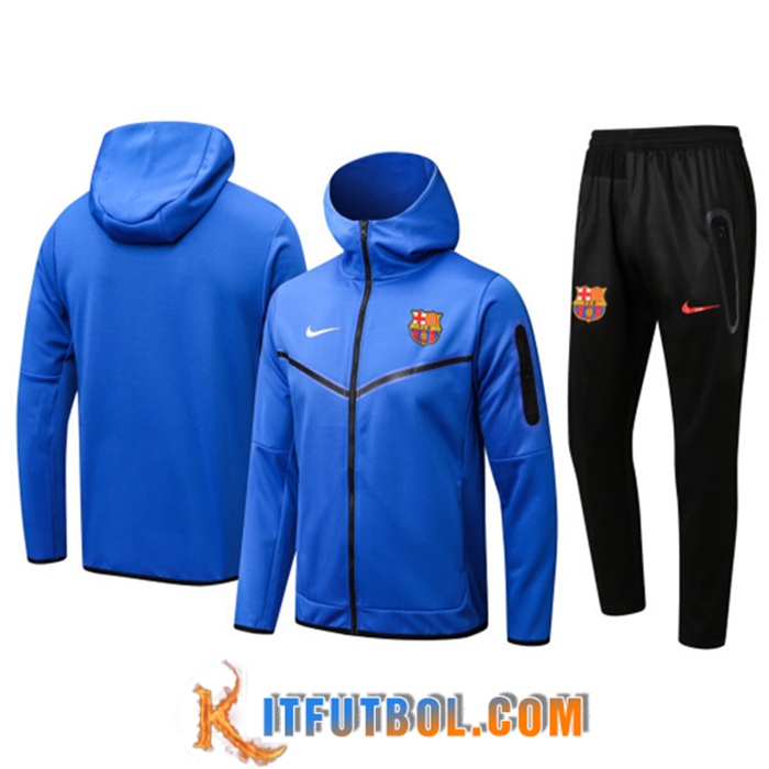 Chaqueta Con Capucha Chandal FC Barcelona Azul 2022/2023