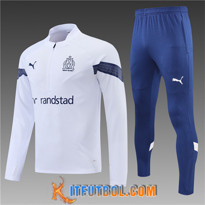 Chandal Equipos De Futbol Marsella Ninos Blanco 2022/2023