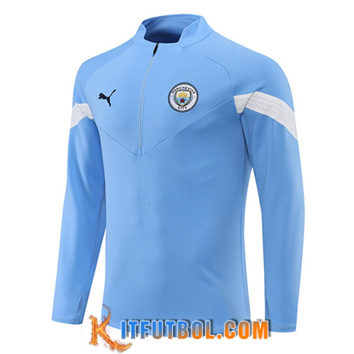 Sudadera De Entrenamiento Manchester City Azul 2022/2023