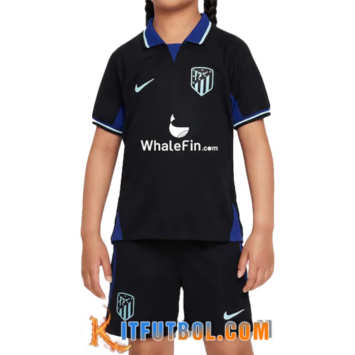 Nueva Camisetas De Futbol Atletico Madrid Ninos Segunda 2022/2023
