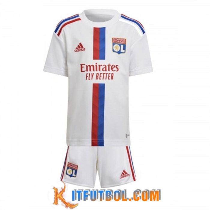 Nueva Camisetas De Futbol Lyon Ninos Primera 2022/2023