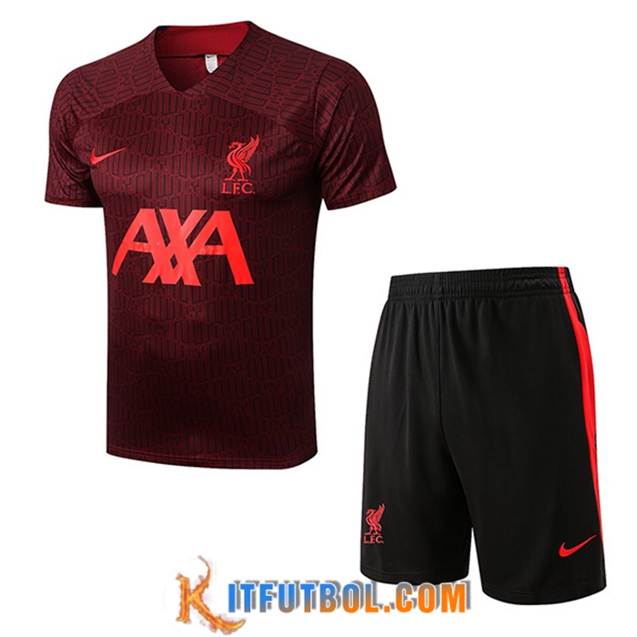 Camiseta Entrenamiento + Cortos FC Liverpool Brun 2022/2023