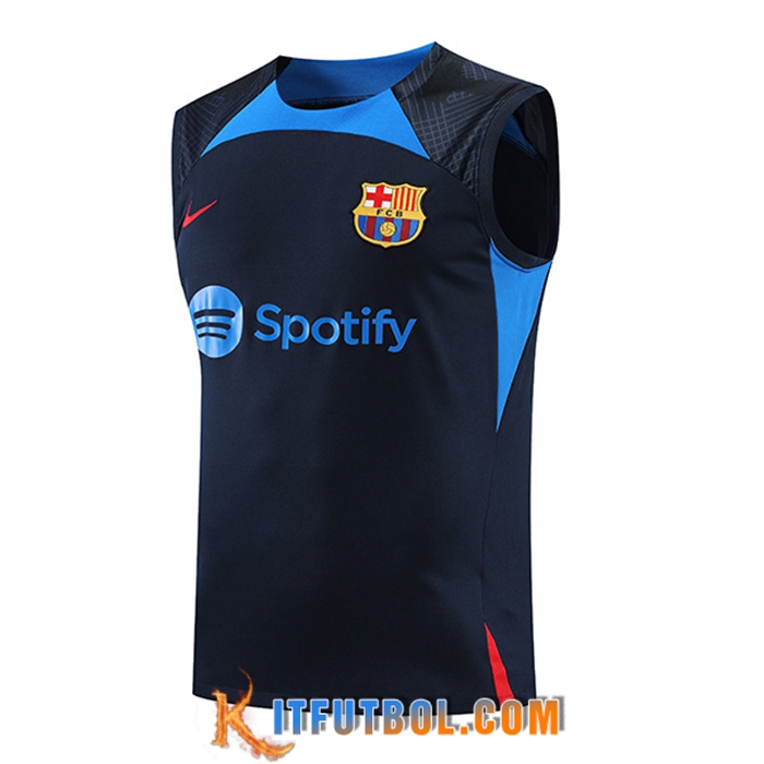 Chalecos De Futbol FC Barcelona Azul Marin 2022/2023
