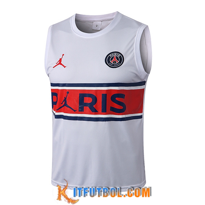 Chalecos De Futbol Jondan PSG Blanco/Rojo 2022/2023