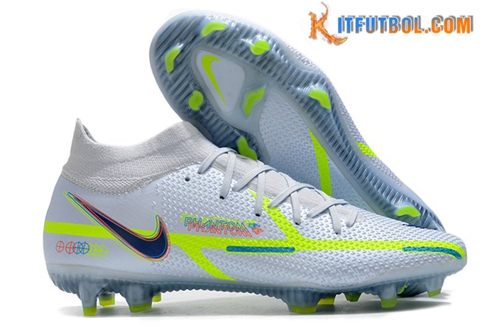 Nike Botas De Fútbol Phantom GT2 Dynamic Fit Elite FG Blanco/Verde