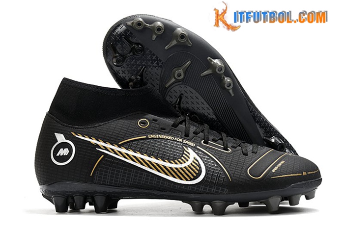 Nike Botas De Fútbol Superfly 8 Academy AG Negro