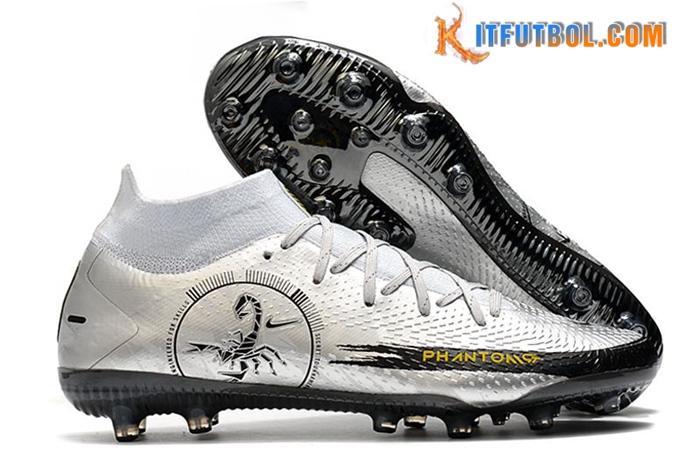 Nike Botas De Fútbol Phantom GT Elite Dynamic Fit AG-PRO Plata