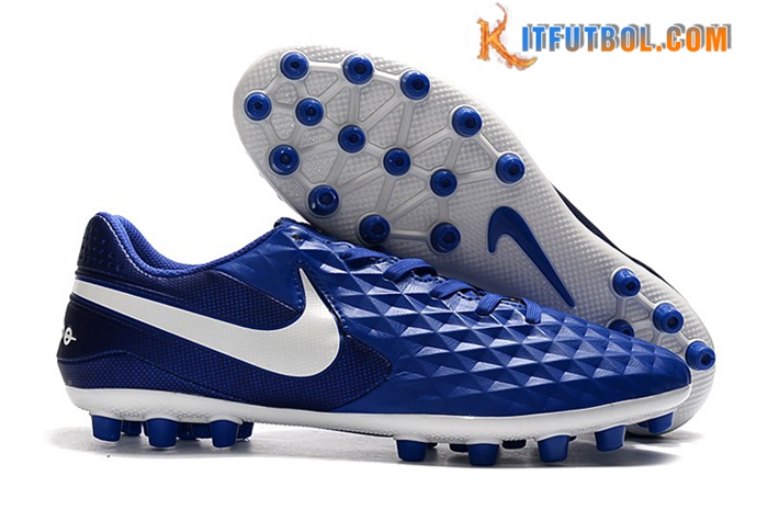 Nike Botas De Fútbol Tiempo Legend VIII Acadermy AG Azul