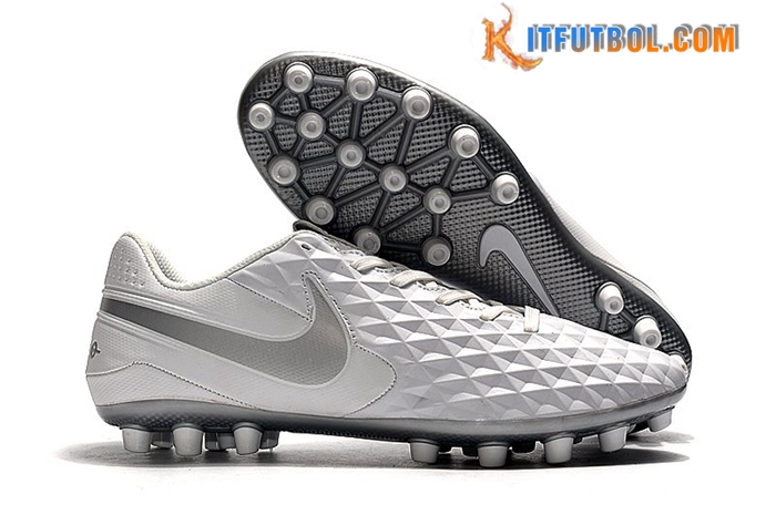 Nike Botas De Fútbol Tiempo Legend VIII Acadermy AG Gris