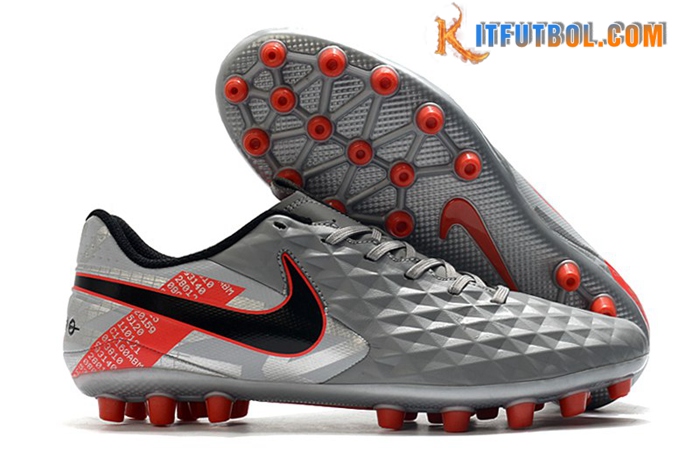 Nike Botas De Fútbol Tiempo Legend VIII Acadermy AG Gris Oscuro