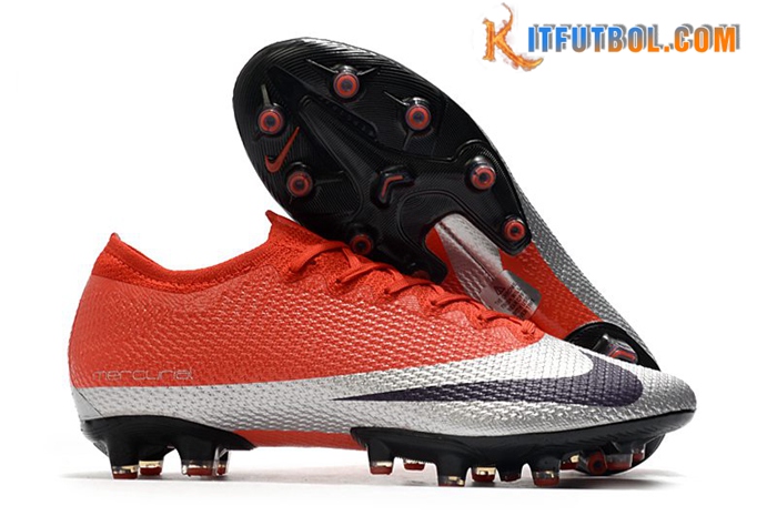 Nike Botas De Fútbol Mercurial Vapor 13 Elite AG Rojo/Plata