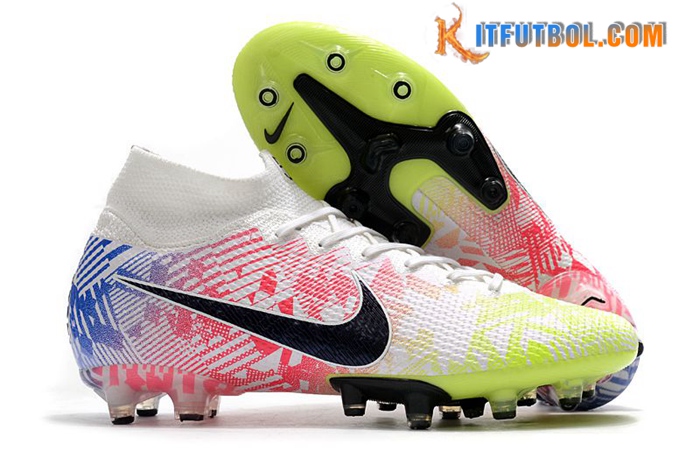 Nike Botas De Fútbol Superfly 7 Elite SE AG Rosa/Amarillo/Azul
