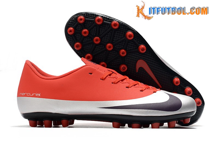 Nike Botas De Fútbol Dream Speed Mercurial Vapor Academy AG Rojo/Plata