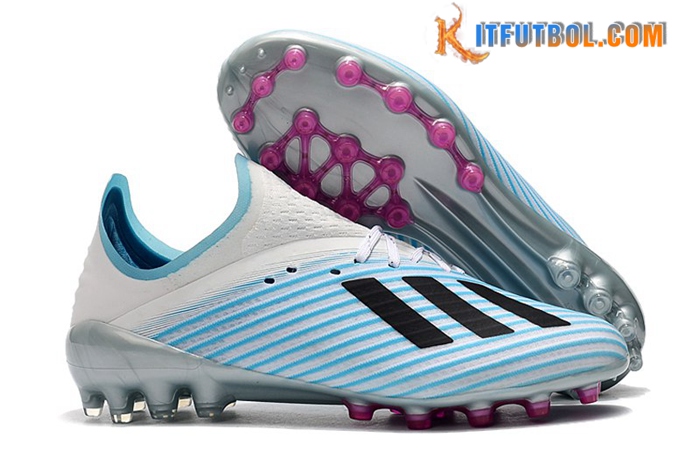 Adidas Botas De Fútbol X 19.1 AG Azul Claro