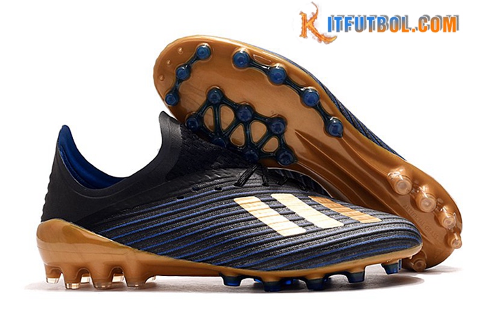 Adidas Botas De Fútbol X 19.1 AG Negro/Azul