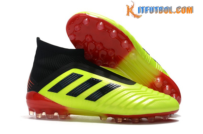 Adidas Botas De Fútbol Predator 18+AG Amarillo/Negro