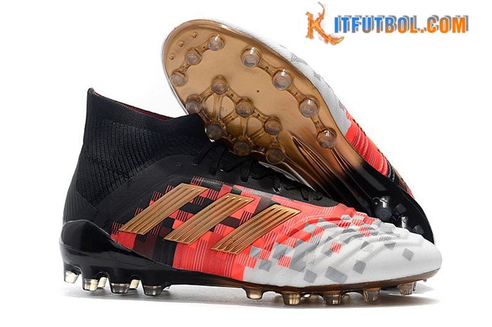 Adidas Botas De Fútbol Predator 18.1 AG Negro/Rojo/Blanco